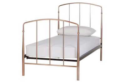 Collection Aurelie Single Bed Frame - Rose Gold.